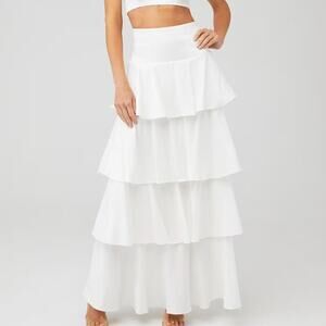 Show Me Your Mumu Katrina Skirt in White size medium